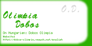 olimpia dobos business card